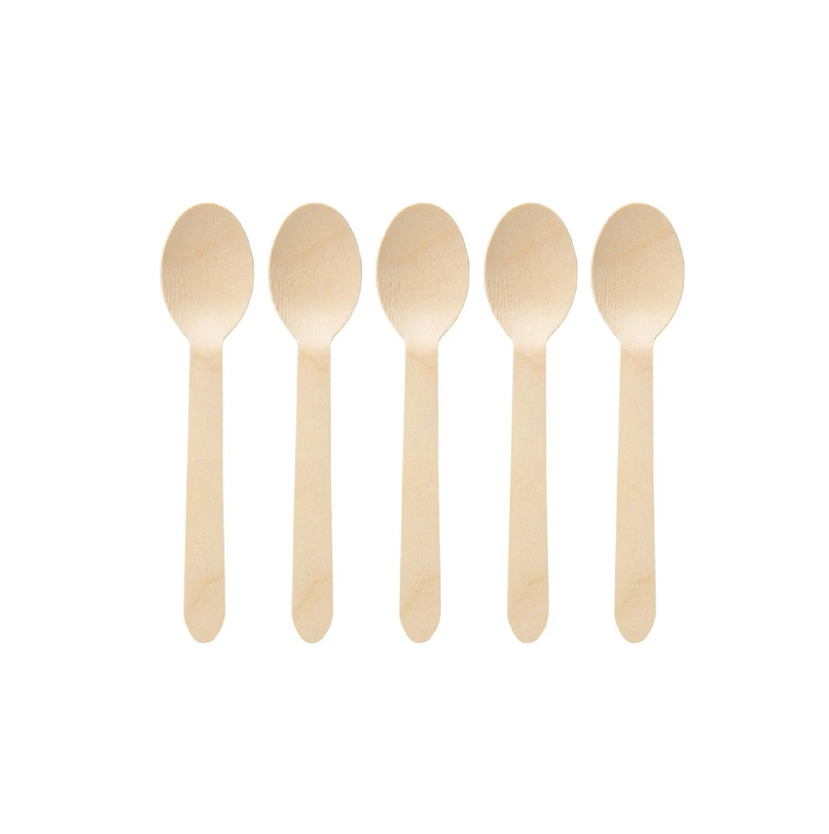 Houten lepel - 50st. - wegwerp - 100% BIO - 16cm