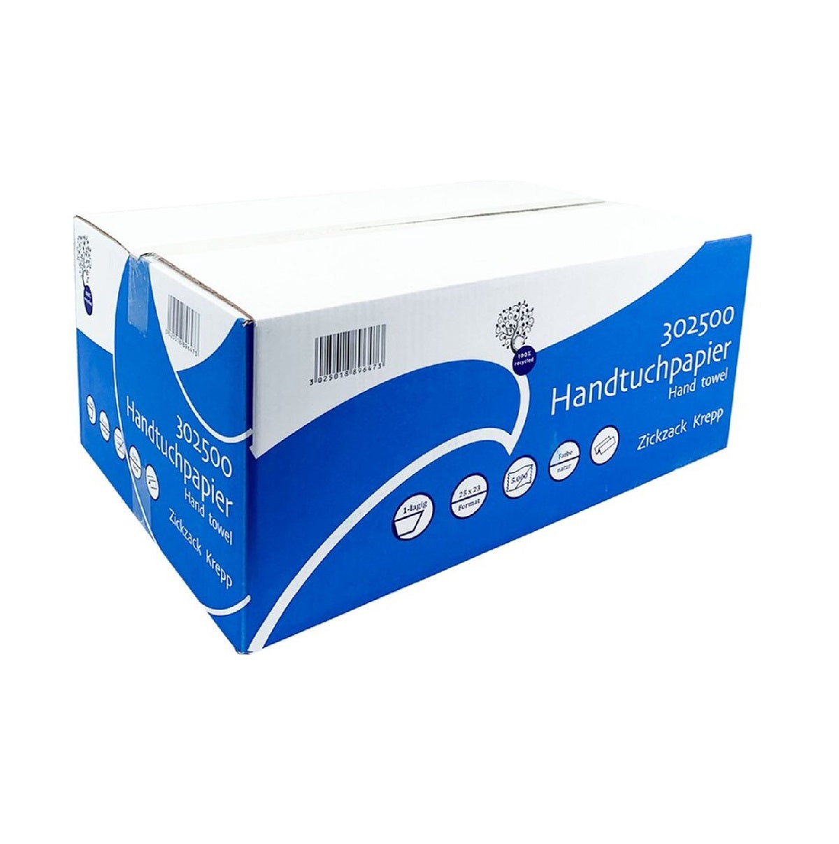 Z vouw handoekpapier - 25x33cm - 5000stk. - universeel - 1 laags