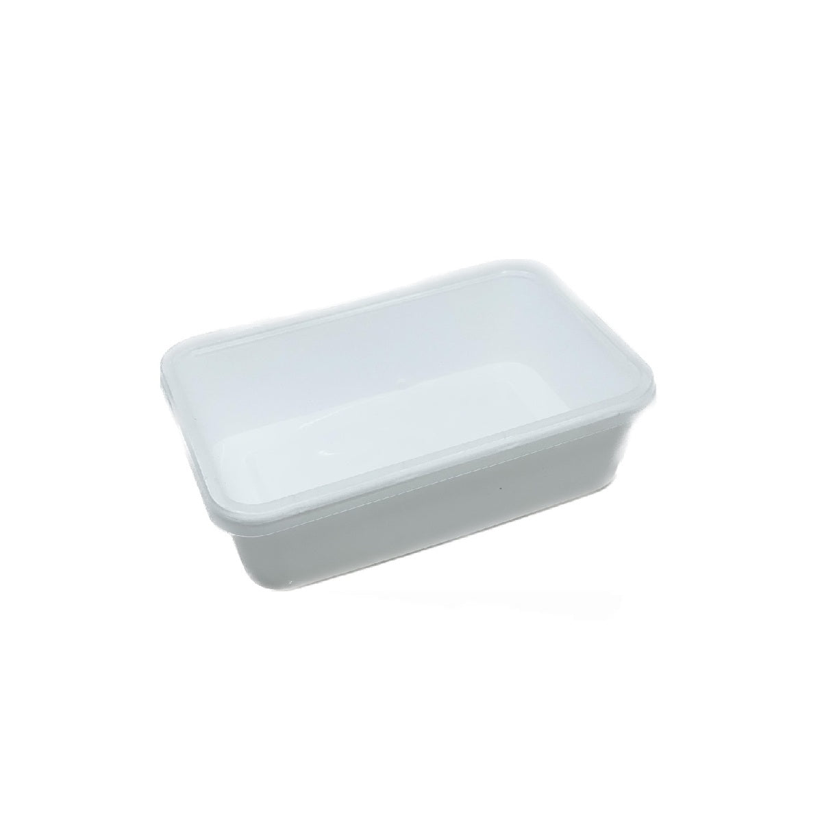 Magnetronbak + deksel - 650ml - 100stuks - wit