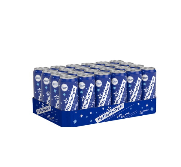 Fernandes red grape 24x330ml