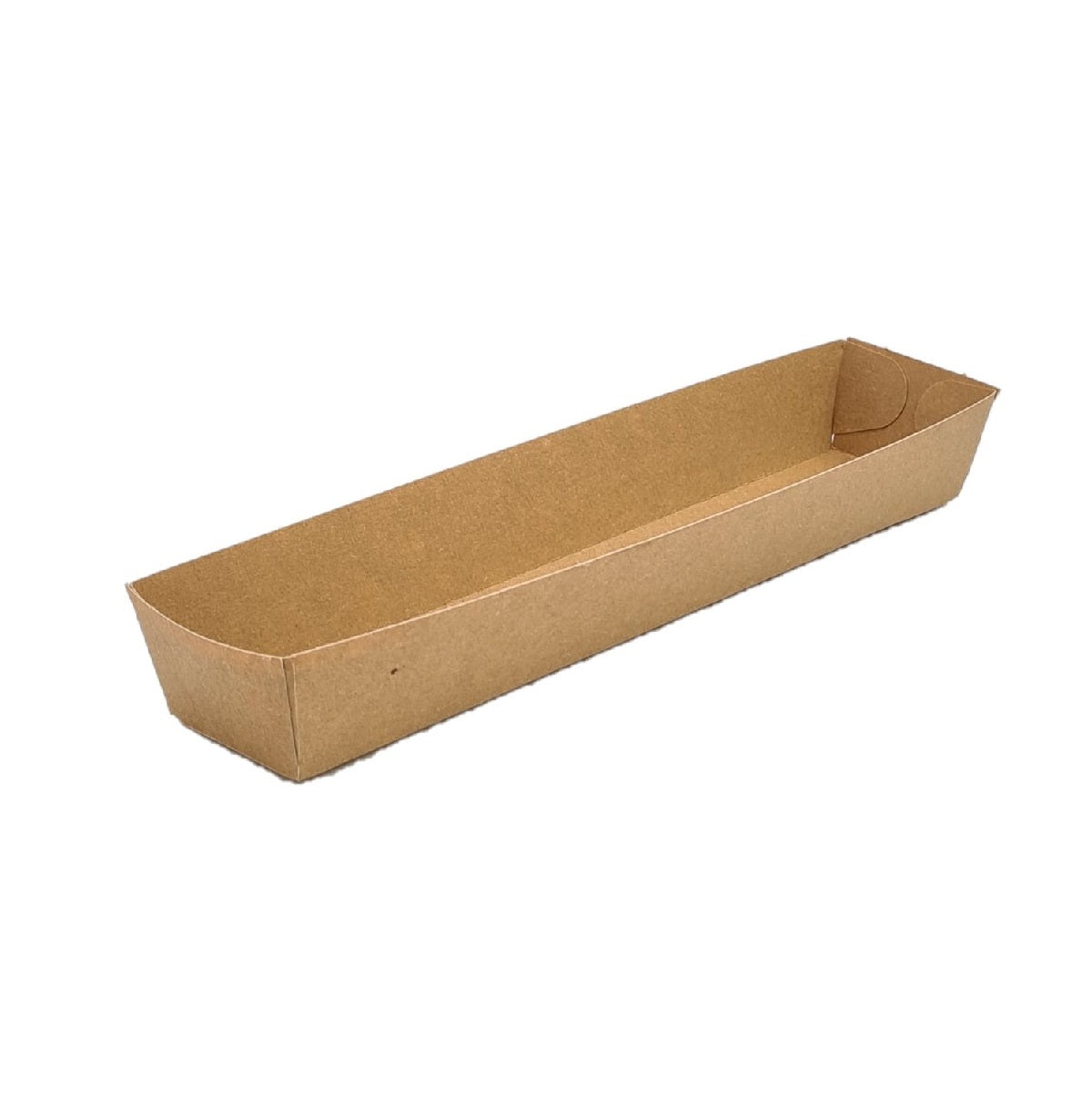 Snack box A16N - Frikandel - 50 pcs. - brown - kraft - 18x3.5x3.5cm
