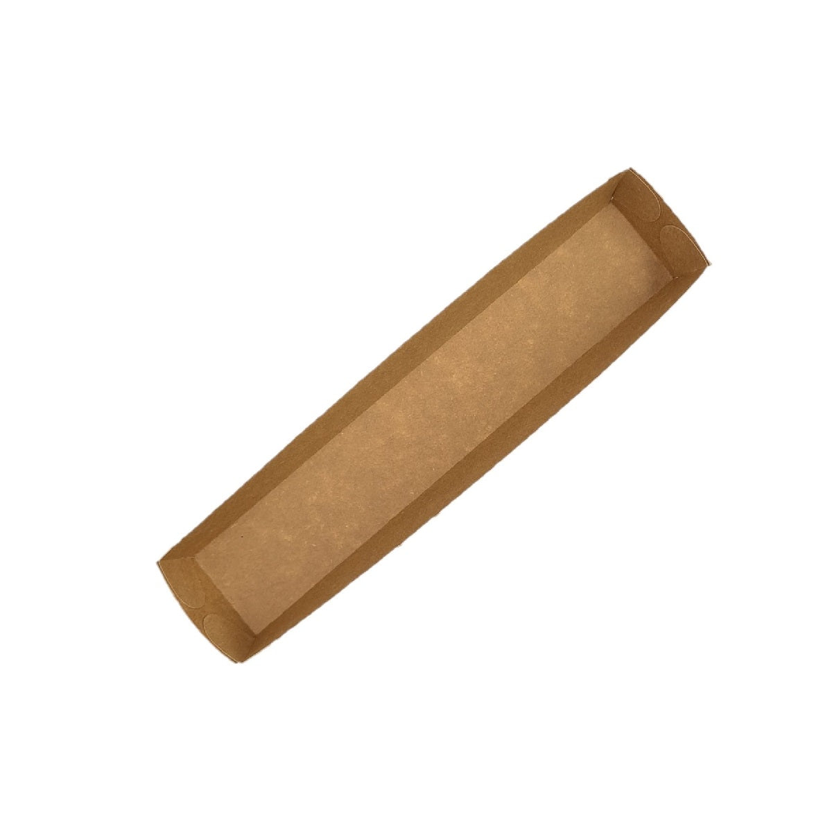 Snack box A16N - Frikandel - 50 pcs. - brown - kraft - 18x3.5x3.5cm