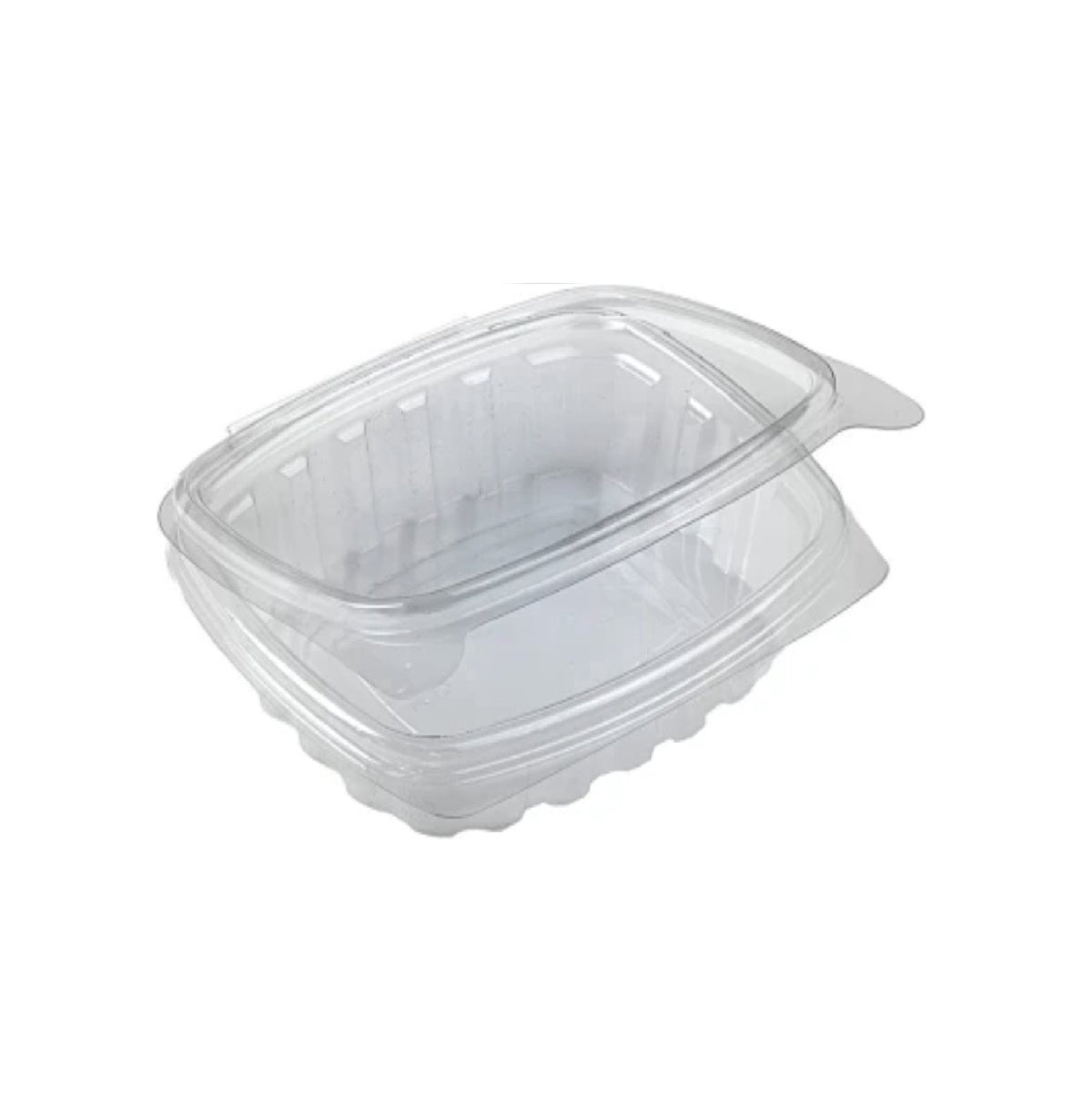 Saladebak - ovaal met vast deksel - 375ml