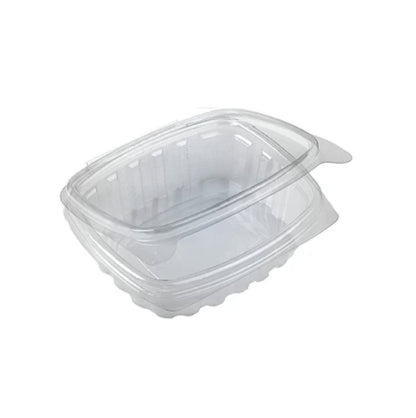 Saladebak - ovaal met vast deksel - 375ml