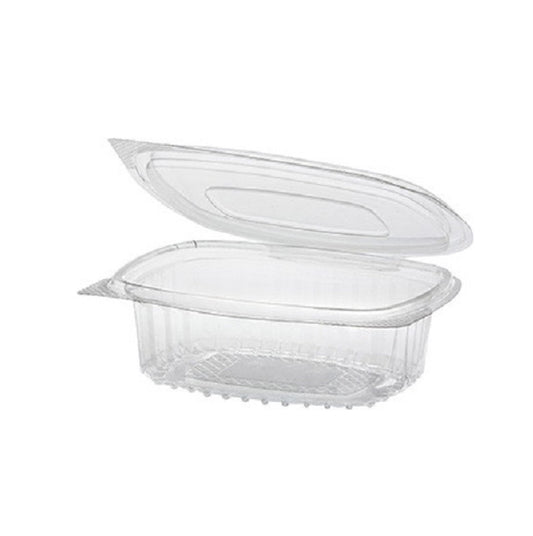 Saladebak - ovaal met vast deksel - 1000ml