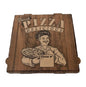 Pizzadoos - Bruin bedrukt - Golfkarton - 100st. - 31x31x4cm