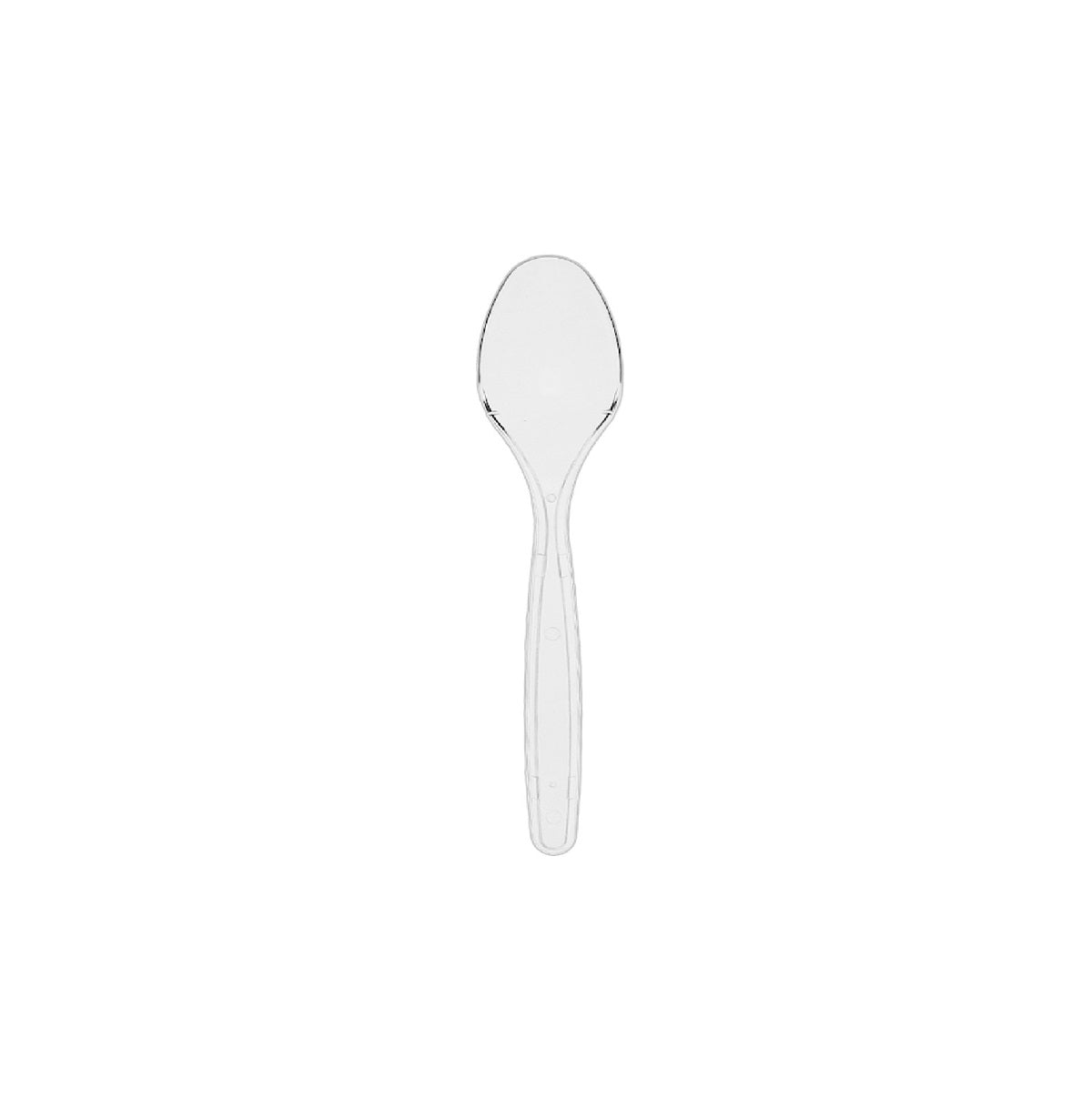Reusable Lepel - Transparant - stevig luxe lepel - 100st.