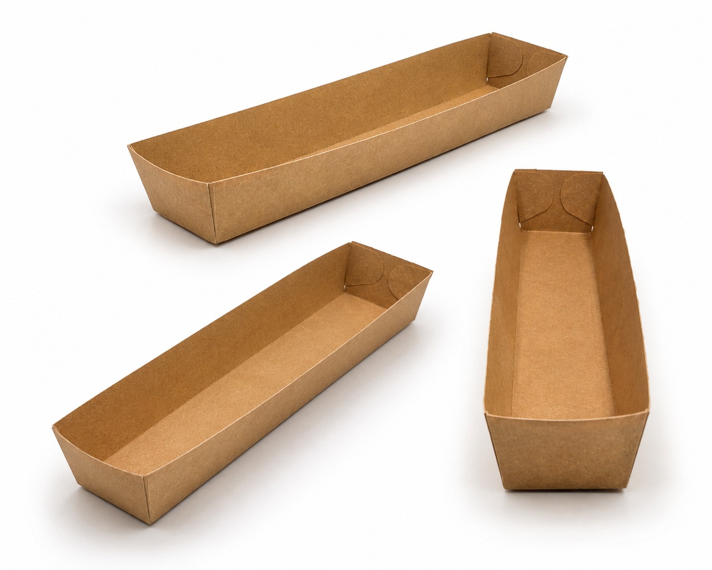 Snackbak A16N - Frikandel - 100st. - bruin - kraft - 18x3.5x3.5cm