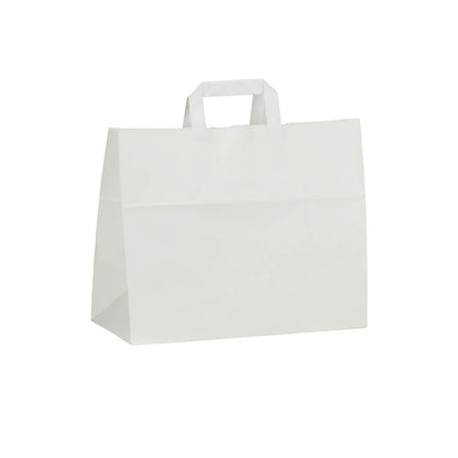 Draagtas wit - Middel - 250st. - 27+17x28cm