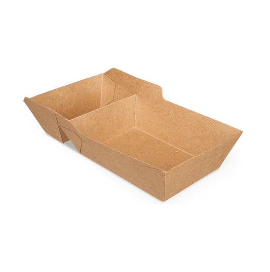 Snack box - A20 - XXL French fries box - 50 pcs. - brown - kraft - 20.5x8.5x4cm