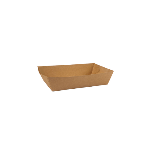 Snack container A9 - 50 pcs. - brown - kraft - 11.5x6.7x4cm