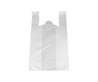 Hemdtas - 1000st. - 28x14x48cm - 16mic - wit. incl toeslagen