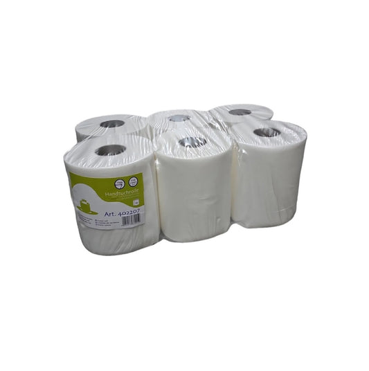 Poetsrol - Torkrol - 6 rollen - 2 laags - 100% CELLULOSE